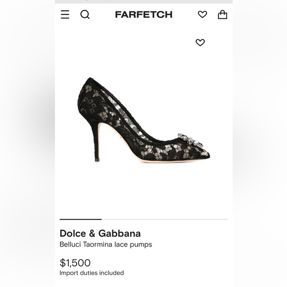 ❌SOLD❌Authentic Dolce & Gabbana Belluci Taormina Lace pumps - Picture 4 of 8
